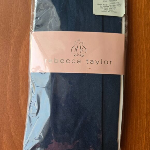 Rebecca Taylor Accessories - Rebecca Taylor Navy Tights Size M/L NIP | Designer Hosiery | Made in Japan